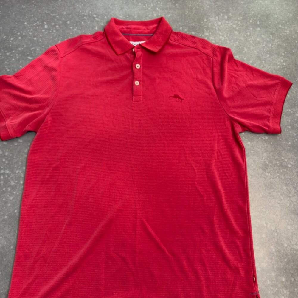 Tommy Bahama IslandZone Red Polo Shirt – Size Large - Picture 3 of 12